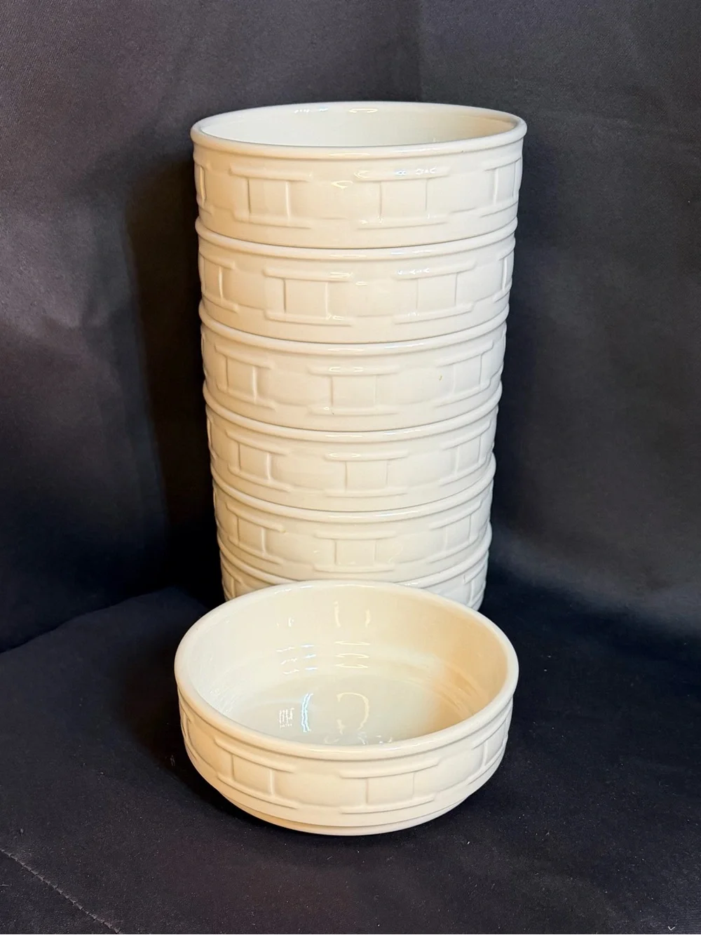 Longaberger Pottery Stackable (One)Six inch Bowl (5 available) EUC Vintage